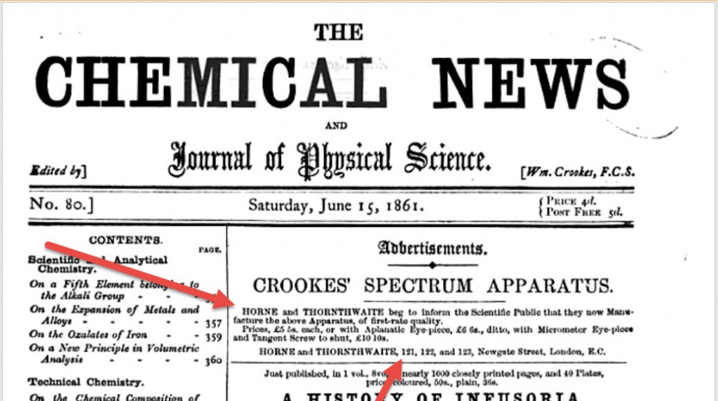 Front page of the Chemical News and Journal of Physical Science