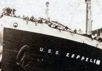 U.S.S. Zeppelin Postcard, 1919