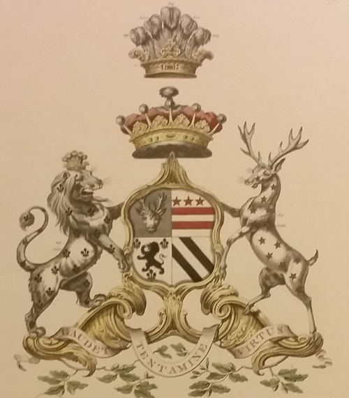 Close up of Legge Coat of Arms