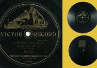 Victor Record, Single Side Record with Lengthy Patent Restriction (1907)